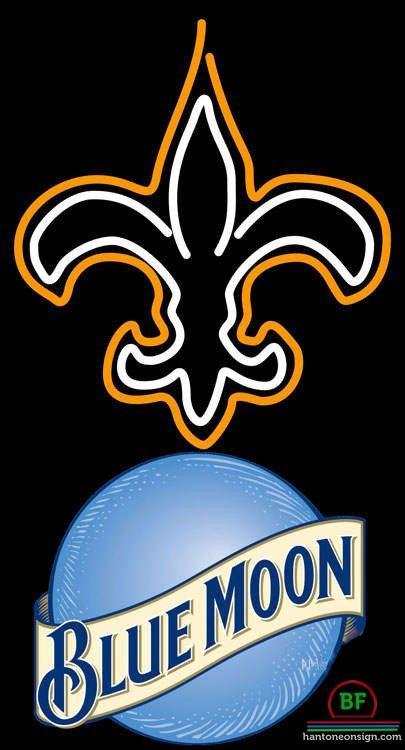 Custom Blue Moon Orleans Saints Neon Sign NFL Teams Neon Light