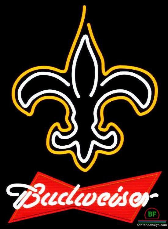 Custom Budweiser Orleans Saints Neon Sign NFL Teams Neon Light