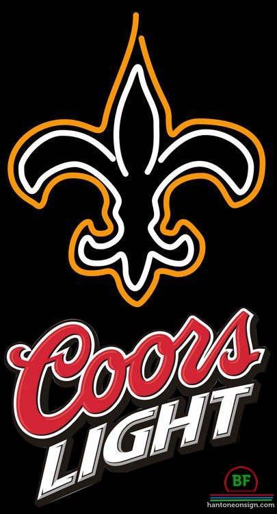 Custom Coors Light Orleans Saints Neon Sign NFL Teams Neon Light