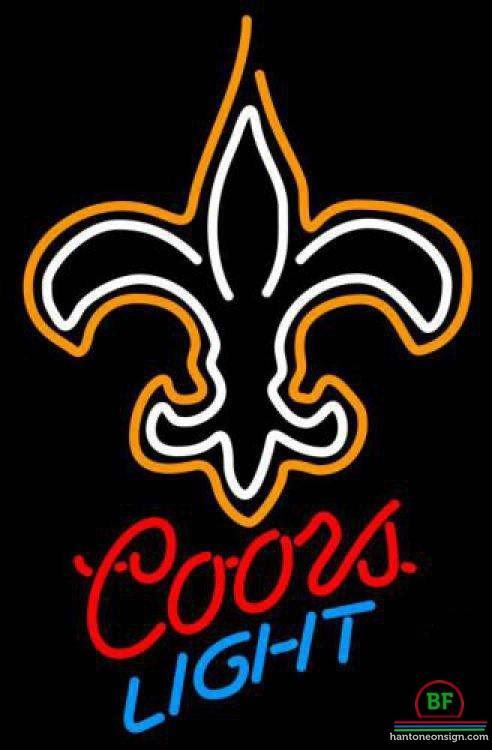 Custom Coors Light Orleans Saints Neon Sign NFL Teams Neon Light
