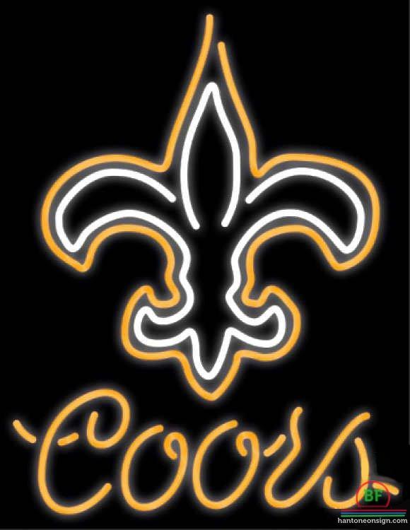 Custom Coors Light Orleans Saints Neon Sign NFL Teams Neon Light