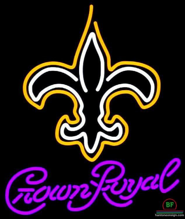 Custom Crown Royal Orleans Saints Neon Sign NFL Teams Neon Light