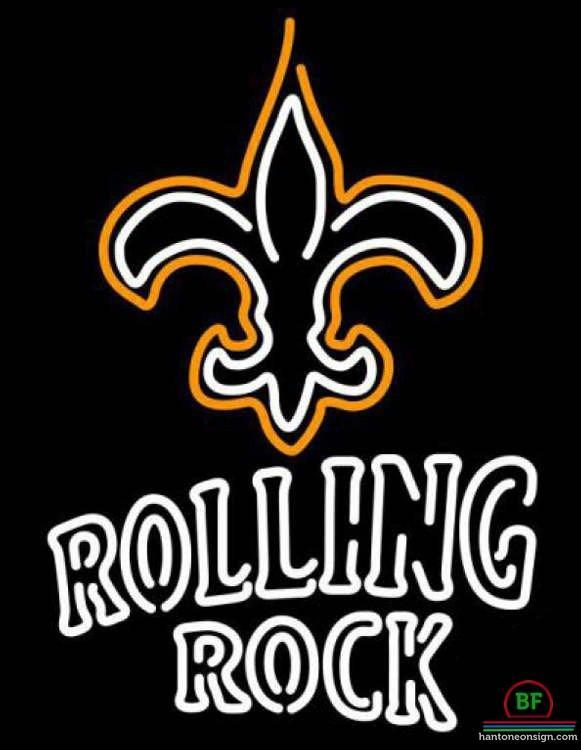 Custom Rolling Rock Orleans Saints Neon Sign NFL Teams Neon Light