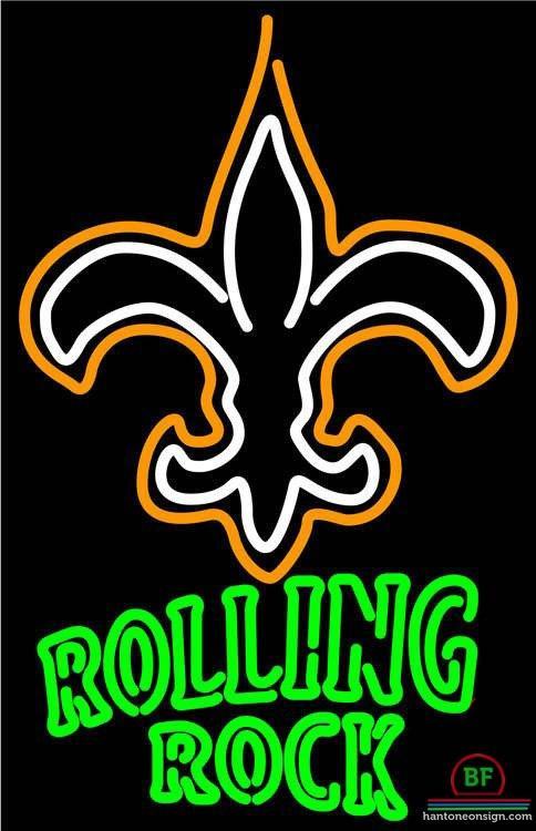 Custom Rolling Rock Orleans Saints Neon Sign NFL Teams Neon Light