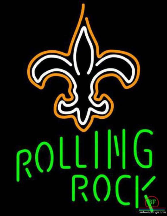 Custom Rolling Rock Orleans Saints Neon Sign NFL Teams Neon Light