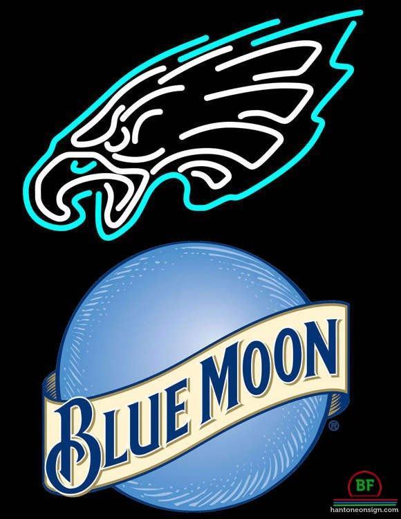 Custom Blue Moon Philadelphia Eagles Neon Sign NFL Teams Neon Light