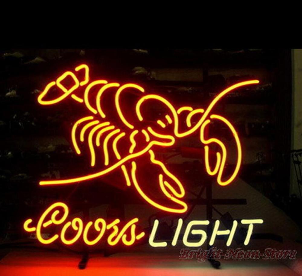 Custom Coors Light Lobster Neon Sign