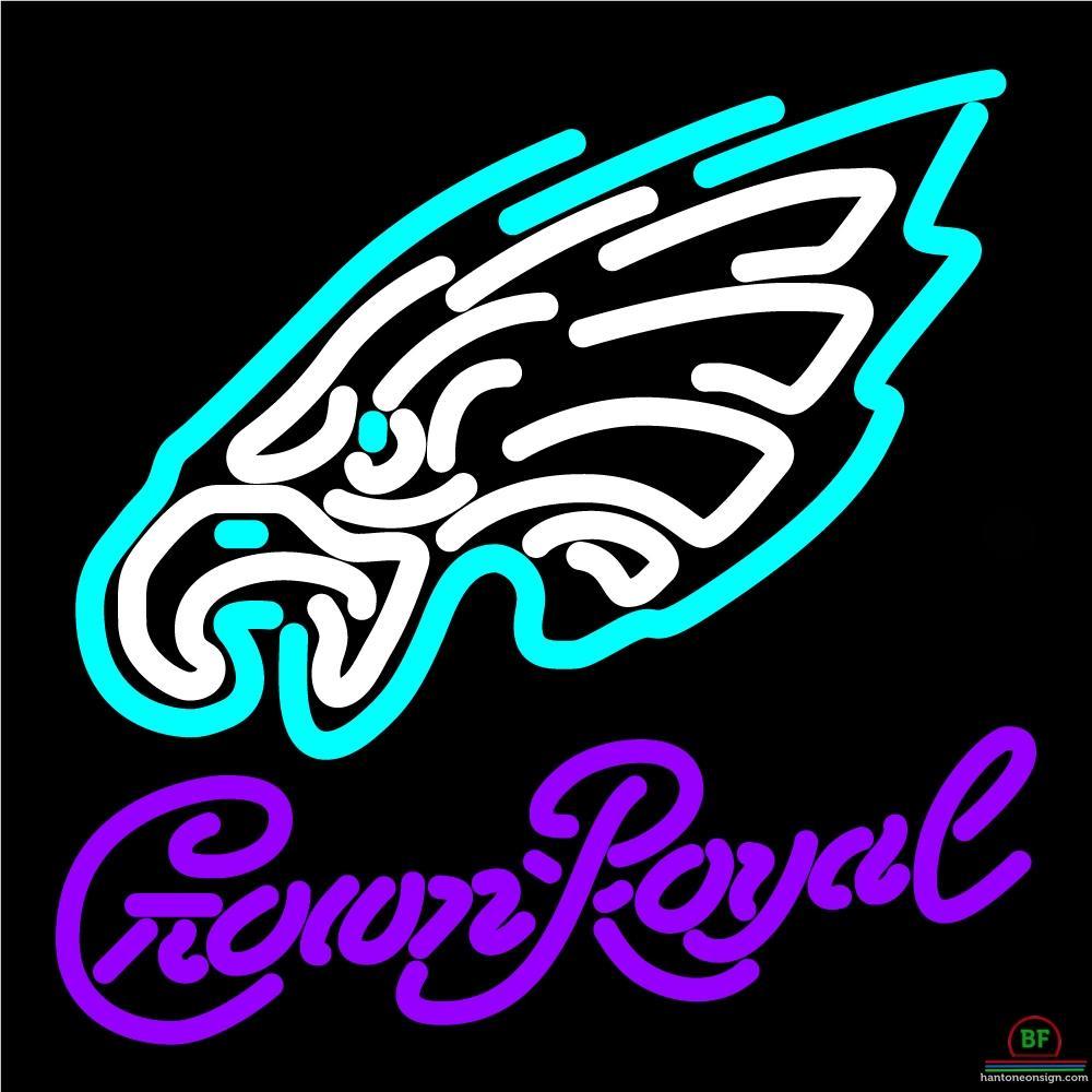 Custom Crown Royal Philadelphia Eagles Neon Sign NFL Teams Neon Light