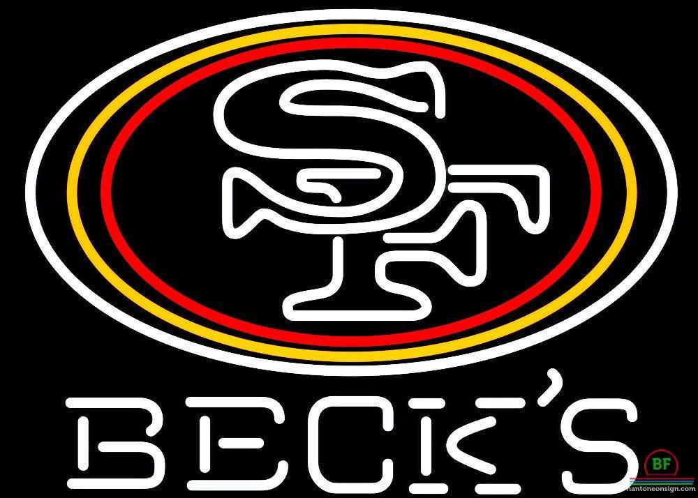 Custom Becks San Francisco 49ers Neon Sign NFL Teams Neon Light