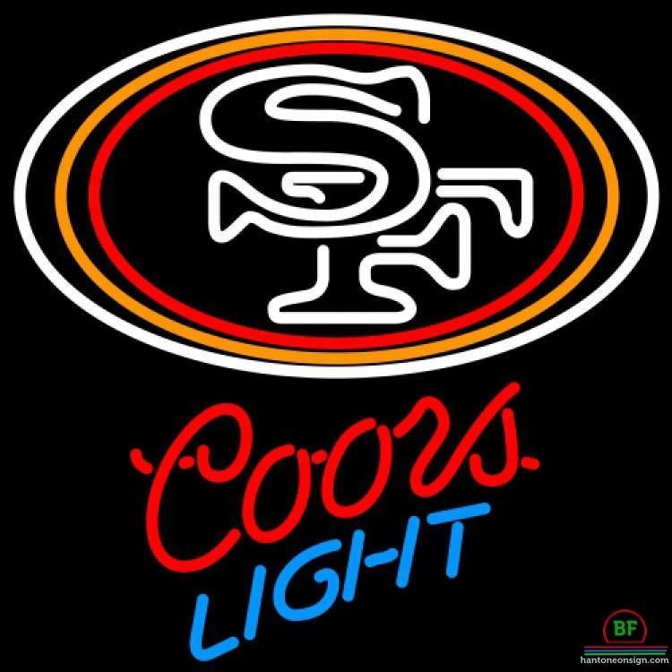Custom Coors Light San Francisco 49ers Neon Sign NFL Teams Neon Light