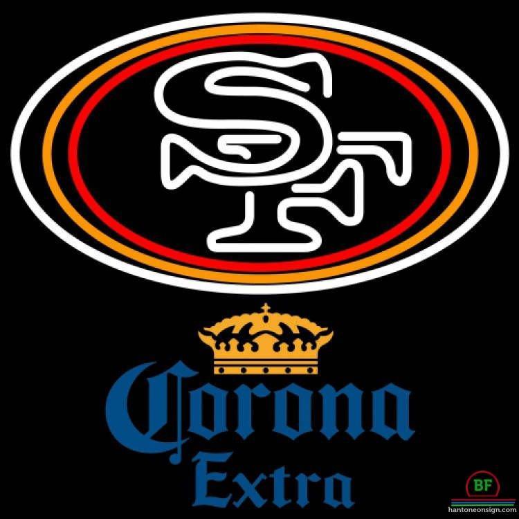 Custom Corona Extra San Francisco 49ers Neon Sign NFL Teams Neon Light