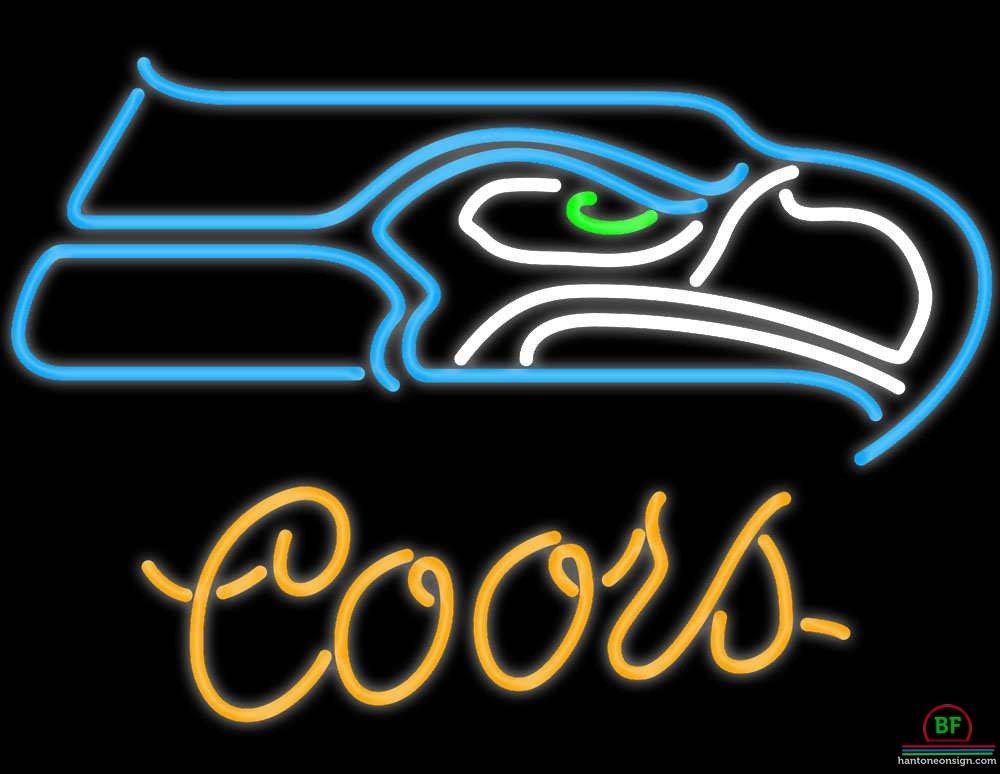 Custom Coors Light Seattle Seahawks Neon Sign NFL Teams Neon Light