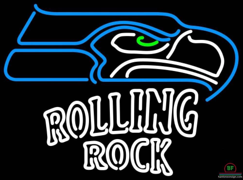 Custom Rolling Rock Seattle Seahawks Neon Sign NFL Teams Neon Light