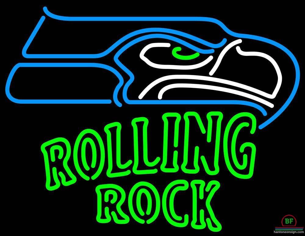 Custom Rolling Rock Seattle Seahawks Neon Sign NFL Teams Neon Light
