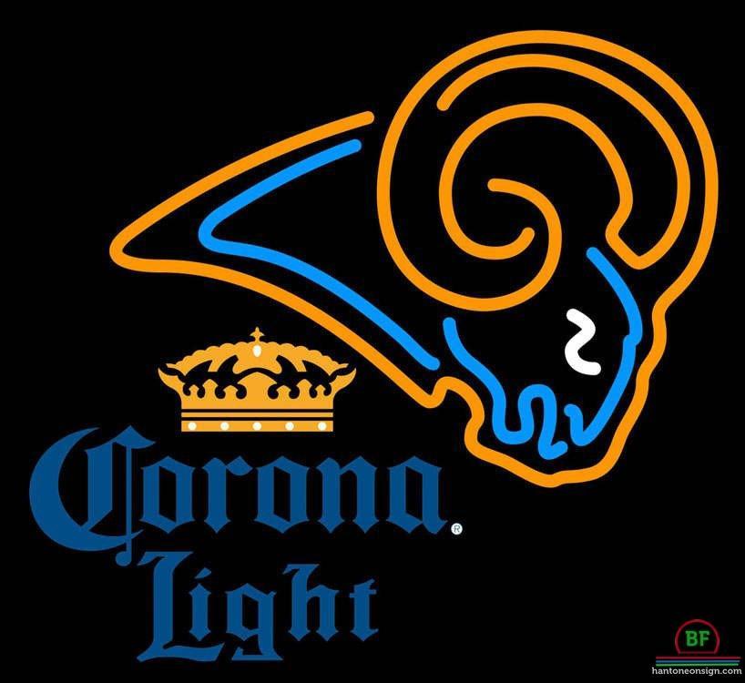 Custom Corona Light St Louis Rams Neon Sign NFL Teams Neon Light