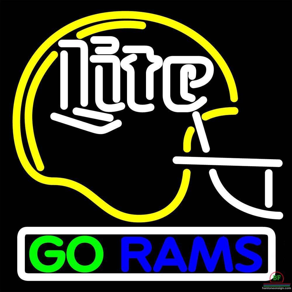 Custom St Louis Rams Go Rams Neon Sign NFL Teams Neon Light
