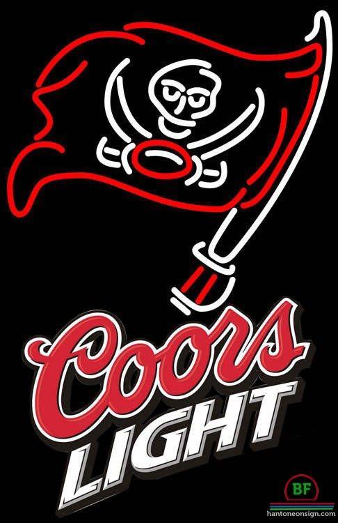 Custom Coors Light Tampa Bay Buccaneers Neon Sign NFL Teams Neon Light