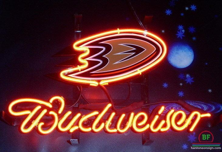 Custom Budweiser Anaheim Ducks Neon Sign NHL Teams Neon Light