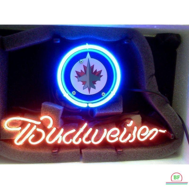 Custom Budweiser Winnipeg Jets Neon Sign NHL Teams Neon Light