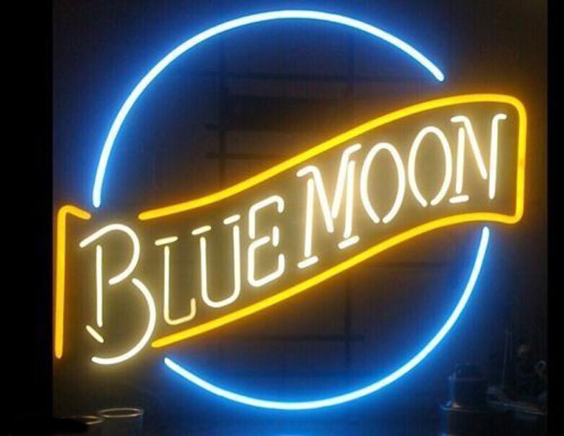 Custom Blue Moon Beer Neon Sign