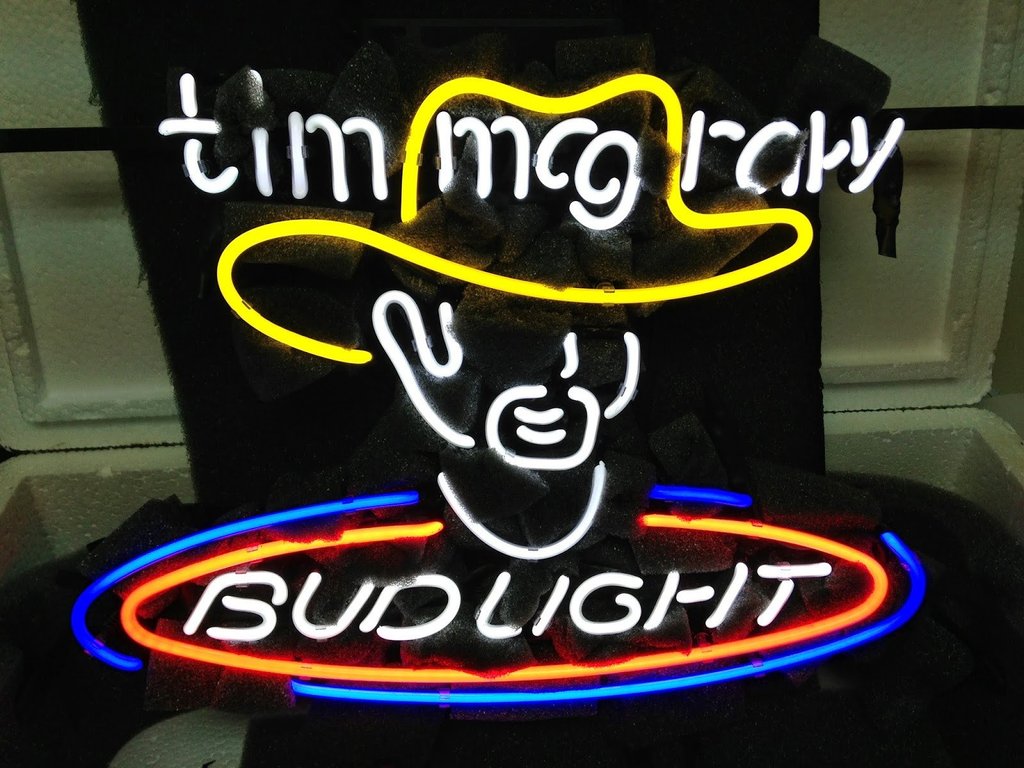 Custom Bud Light Time Beer Neon Sign