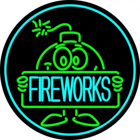 Custom Fire Work Neon Sign Real Neon Light