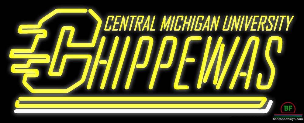 Custom Central Michigan Chippewas Wordmark Neon Sign NCAA Teams Neon Light