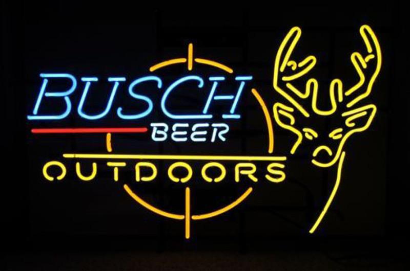 Custom Busch Out Door Deer Neon Sign