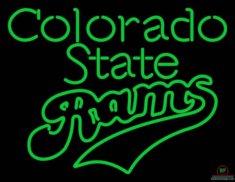Custom Colorado State Rams Wordmark Neon Sign NCAA Teams Neon Light