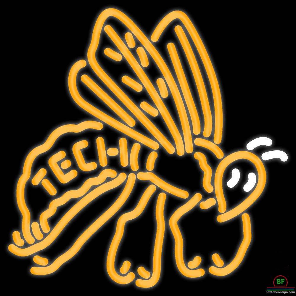 Custom Georgia Tech Yellow Jackets Neon Sign NCAA Teams Neon Light