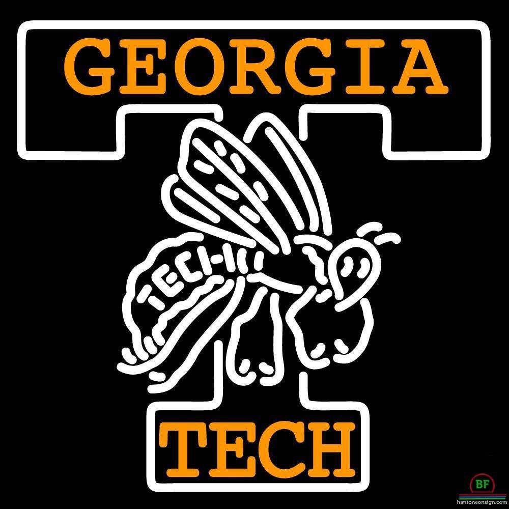 Custom Georgia Tech Yellow Jackets Neon Sign NCAA Teams Neon Light