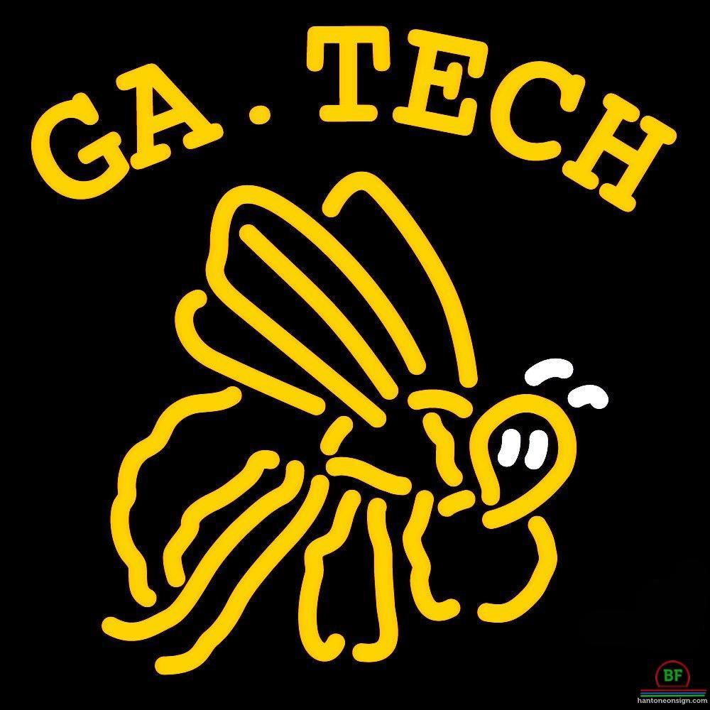 Custom Georgia Tech Yellow Jackets Neon Sign NCAA Teams Neon Light