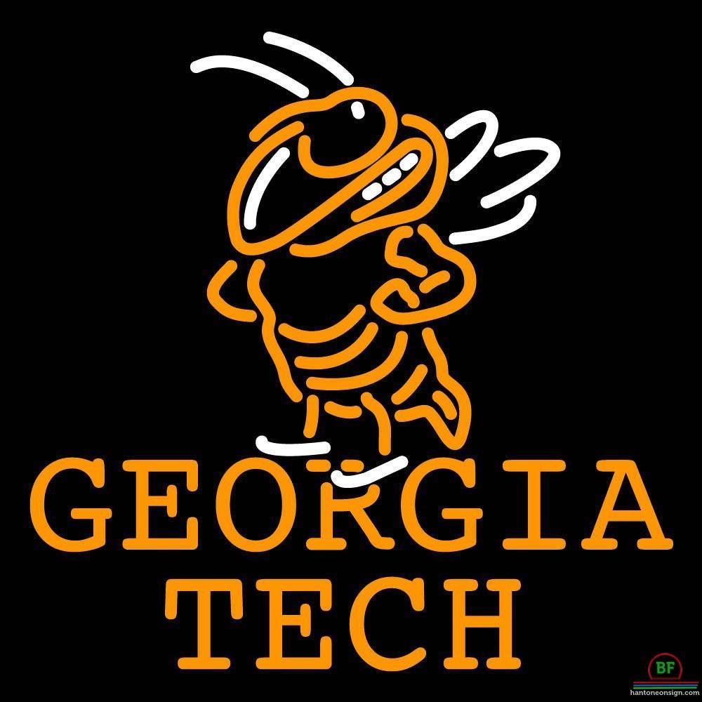 Custom Georgia Tech Yellow Jackets Neon Sign NCAA Teams Neon Light