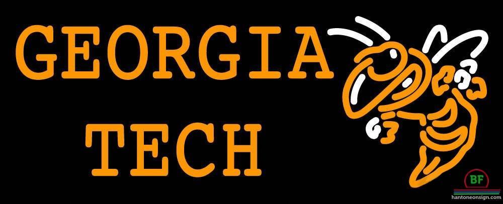 Custom Georgia Tech Yellow Jackets Neon Sign NCAA Teams Neon Light