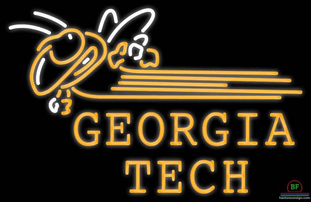 Custom Georgia Tech Yellow Jackets Neon Sign NCAA Teams Neon Light