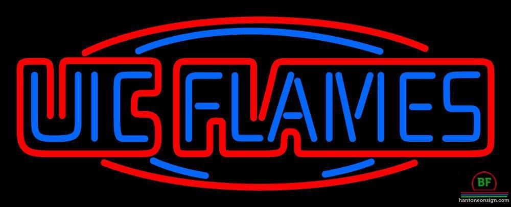 Custom Illinois Chicago Flames Neon Sign NCAA Teams Neon Light