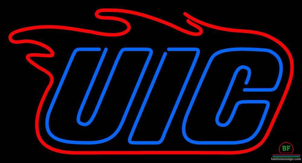 Custom Illinois Chicago Flames Neon Sign NCAA Teams Neon Light