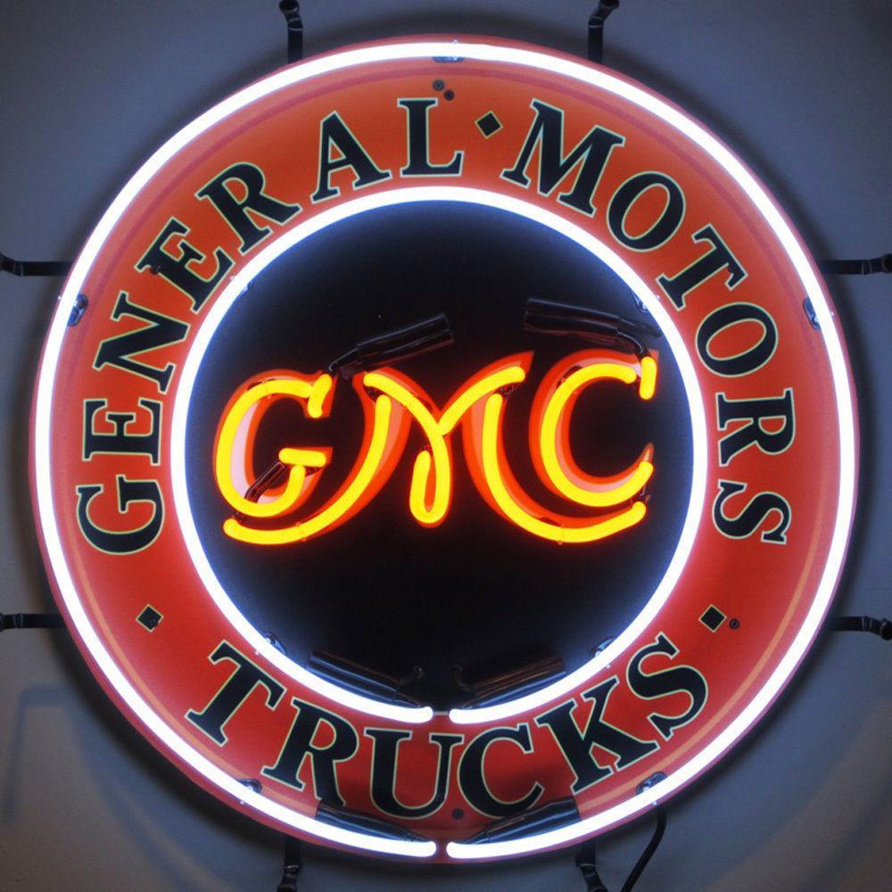 Custom General Motor Trucks GMC Chevy Chevrolet Garage Neon Sign