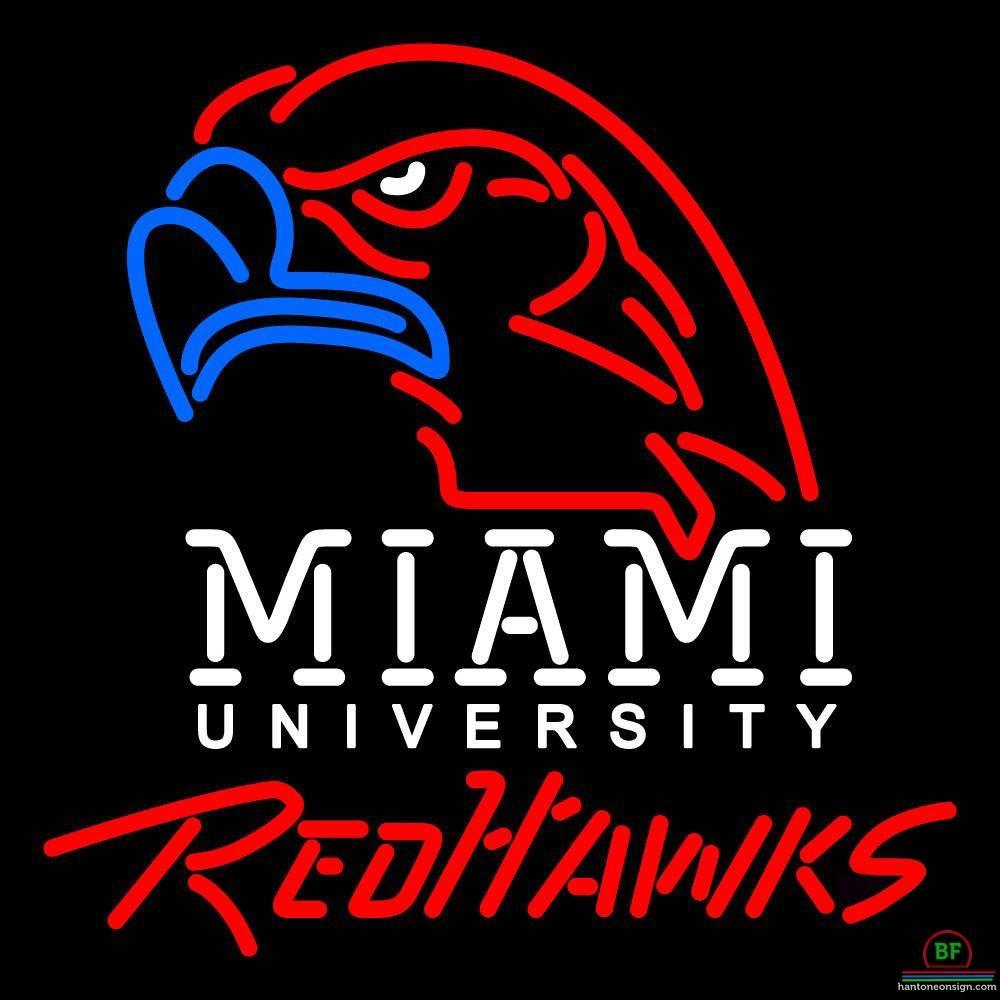 Custom Miami Ohio Redhawks Neon Sign NCAA Teams Neon Light