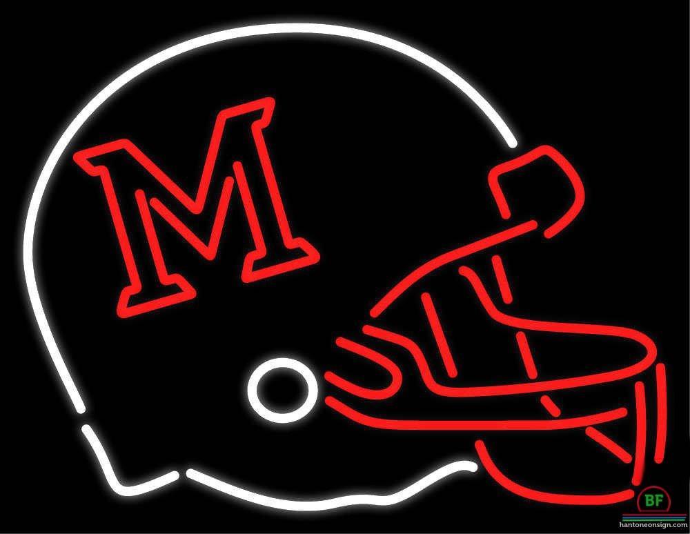 Custom Miami Ohio Redhawks Helmet Neon Sign NCAA Teams Neon Light