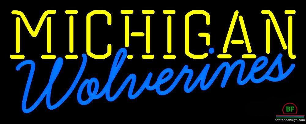 Custom Michigan Wolverines Neon Sign NCAA Teams Neon Light