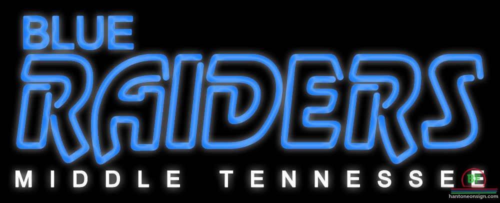 Custom Middle Tennessee Blue Raiders Neon Sign NCAA Teams Neon Light