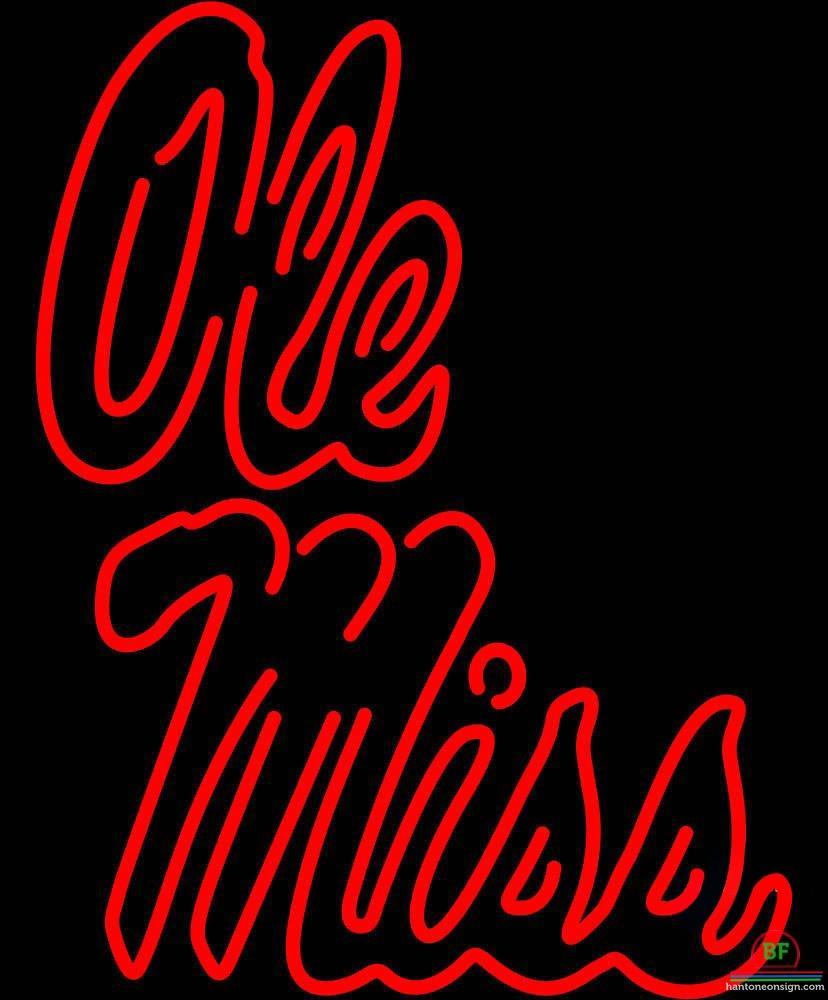 Custom Mississippi Rebels Neon Sign NCAA Teams Neon Light