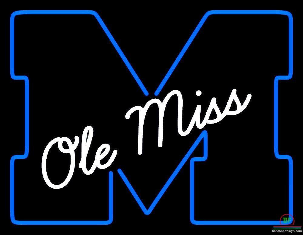 Custom Mississippi Rebels Neon Sign NCAA Teams Neon Light