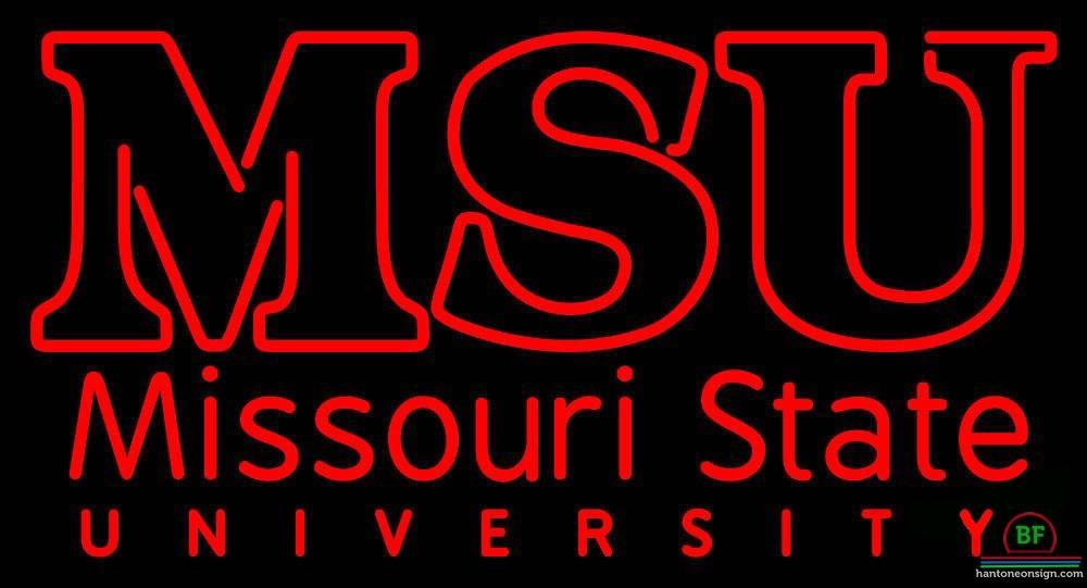 Custom Missouri State Bears Neon Sign NCAA Teams Neon Light