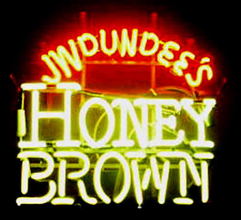 Custom Jw Dundees Honey Brown Neon Sign