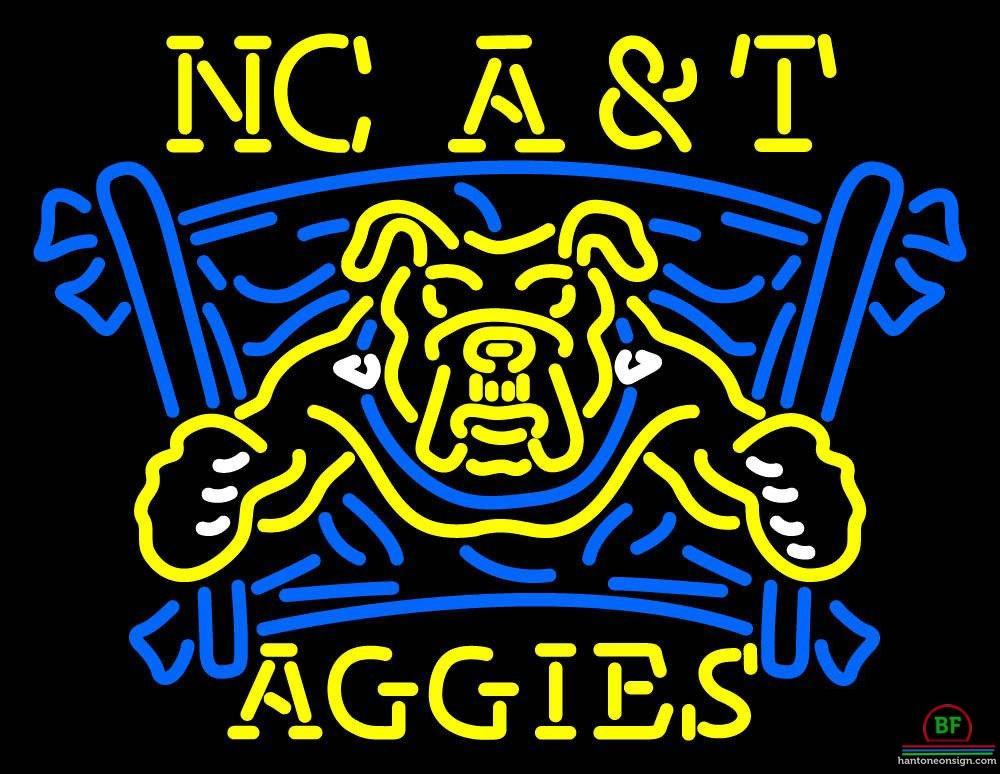Custom North Carolina A And T Aggies Neon Sign NCAA Teams Neon Light
