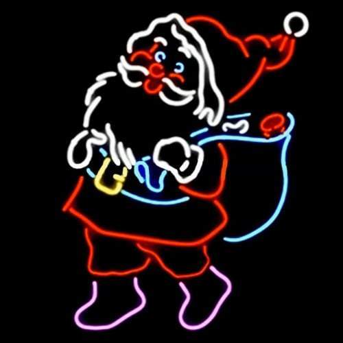 Custom Santa Claus Christmas Neon Sign Real Neon Light