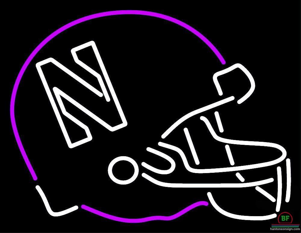 Custom Northwestern Wildcats Helmet Neon Sign NCAA Teams Neon Light