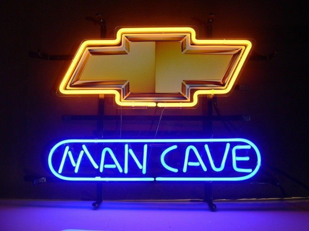 Custom Man Cave Chevrolet Chevy Car Auto Neon Sign Beer Pub Bar Neon Light